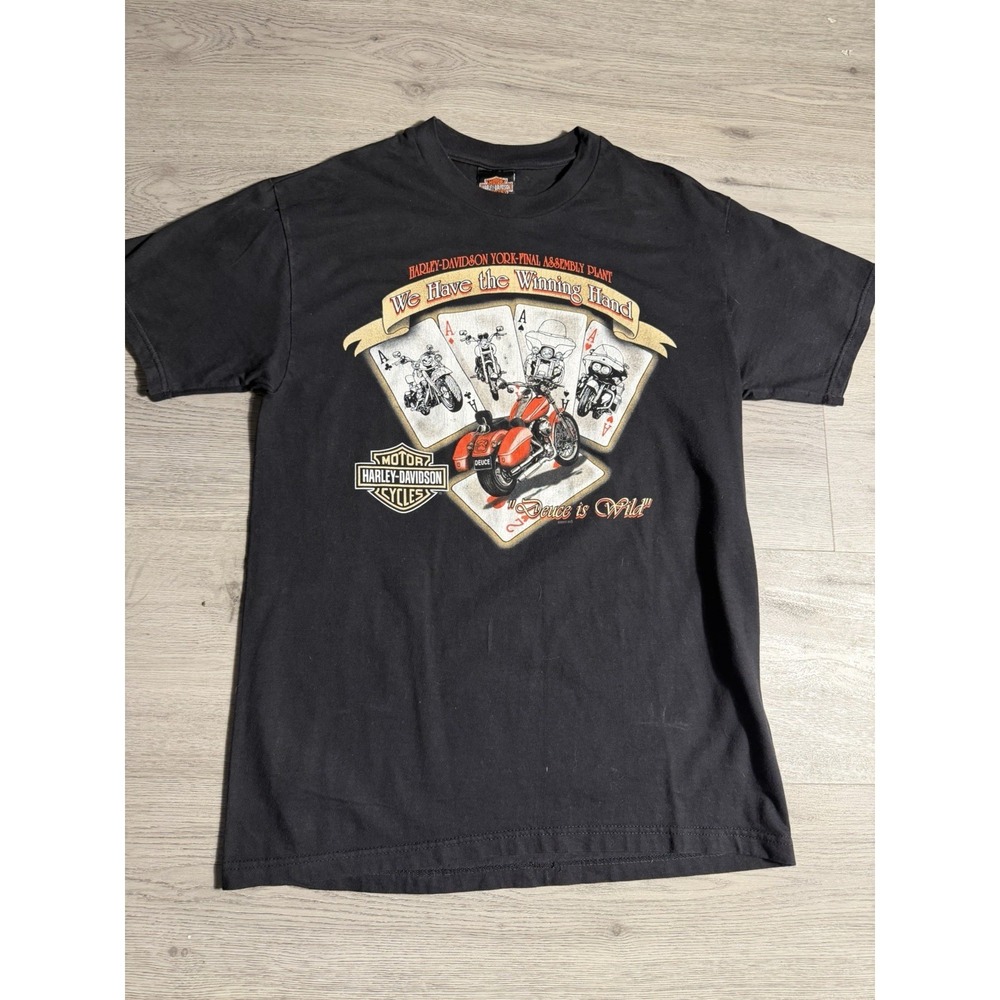 Vintage Harley Davidson York PA 2000 Open House T Shirt Medium USA Made